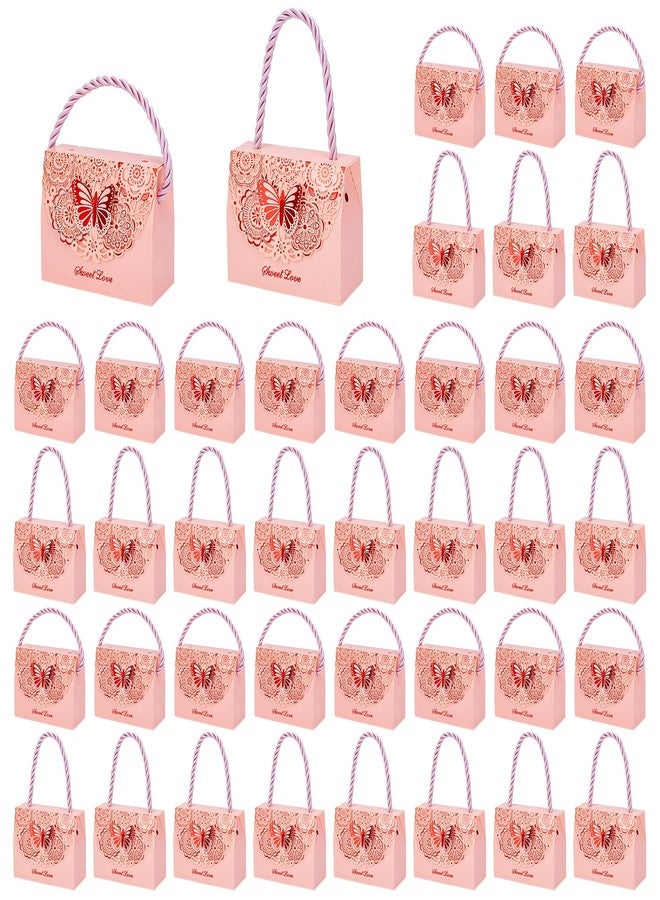 twinklemon 50PCS Butterfly Party Favor Boxes Paper Candy Containers Butterfly Goodie Gable Treat Box Paper Gift Box for Thanksgiving Christmas Birthday Baby Shower Wedding Party - Image 1
